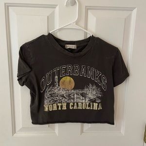 Outer banks NC Cropped Tee